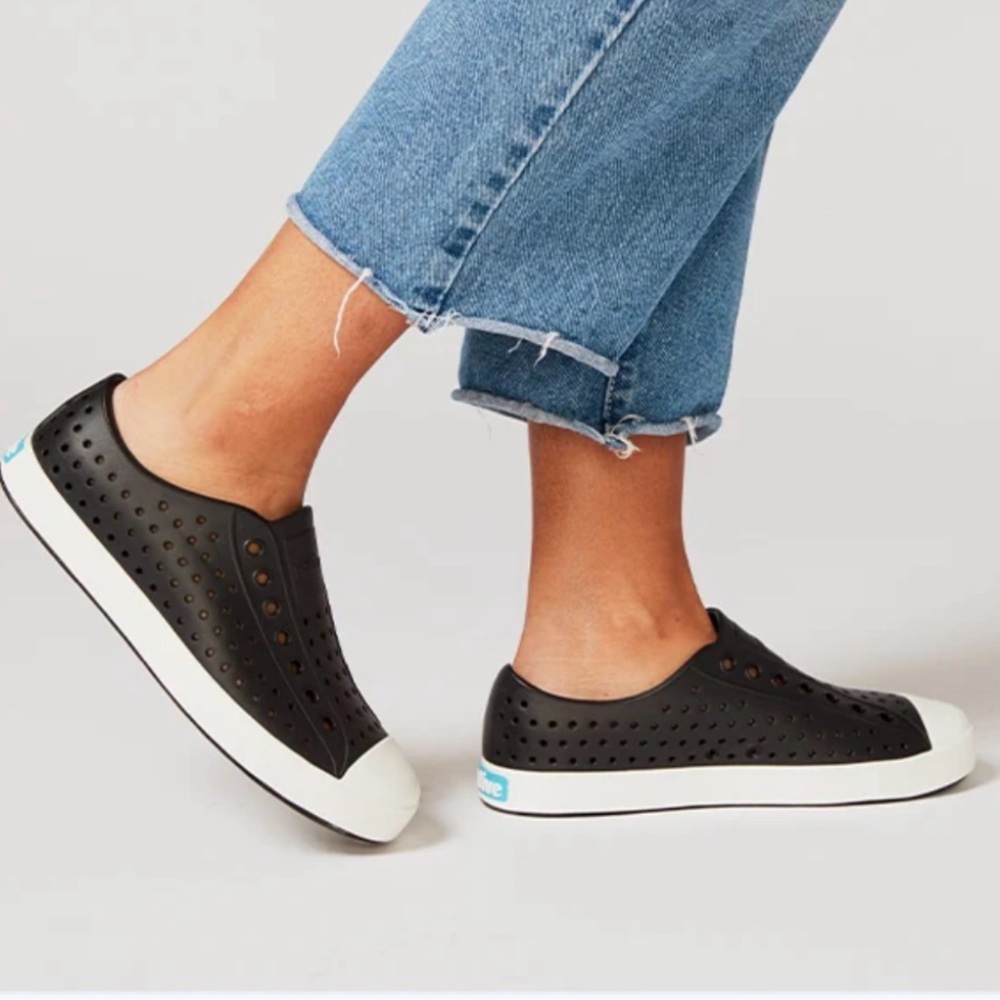 Native Regatta Blue and White Jefferson Slip-On Sneakers